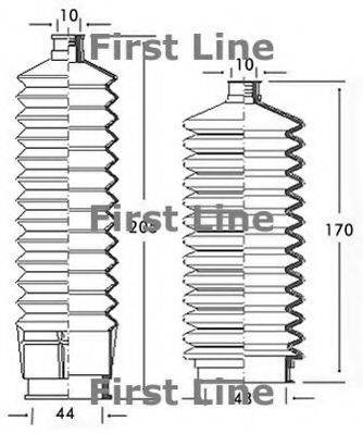 FIRST LINE FSG3129 Пильовик, рульове управління