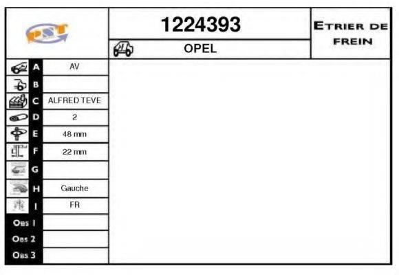 SNRA 1224393 Гальмівний супорт