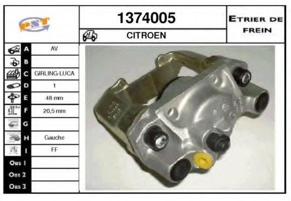 SNRA 1374005 Гальмівний супорт