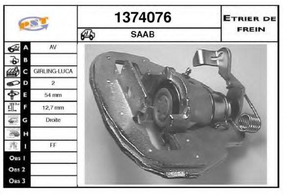 SNRA 1374076 Гальмівний супорт