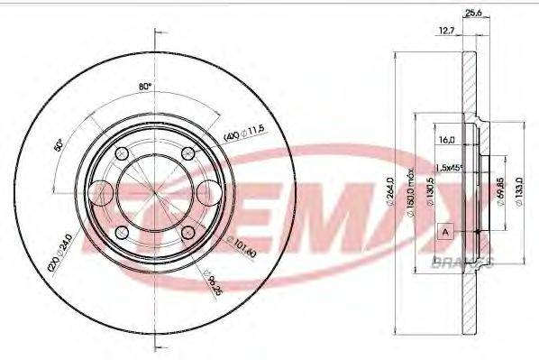 FREMAX BD1503 гальмівний диск