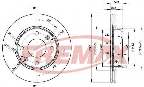 FREMAX BD4690 гальмівний диск