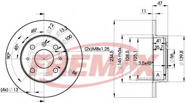 FREMAX BD7722 гальмівний диск