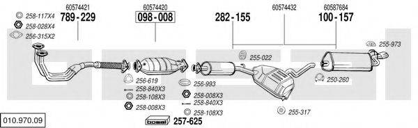 BOSAL 01097009 Система випуску ОГ