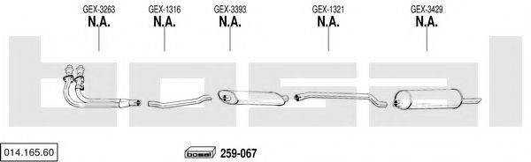 BOSAL 01416560 Система випуску ОГ