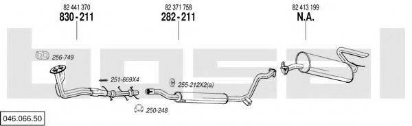 BOSAL 04606650 Система випуску ОГ