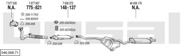 BOSAL 04606871 Система випуску ОГ