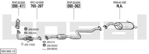 BOSAL 05096012 Система випуску ОГ