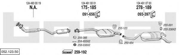 BOSAL 05212350 Система випуску ОГ