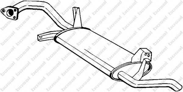 BOSAL 279739 Глушник вихлопних газів кінцевий