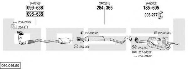 BOSAL 06004650 Система випуску ОГ