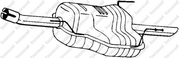BOSAL 185491 Глушник вихлопних газів кінцевий