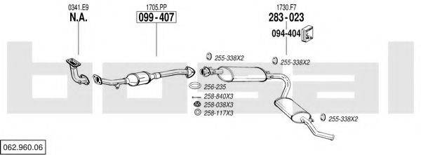 BOSAL 06296006 Система випуску ОГ