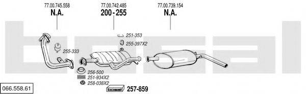 BOSAL 06655861 Система випуску ОГ