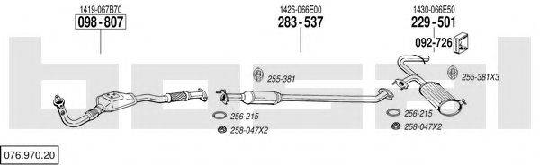 BOSAL 07697020 Система випуску ОГ