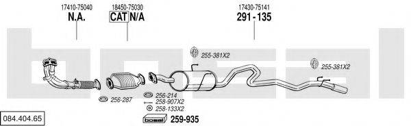 BOSAL 08440465 Система випуску ОГ