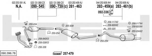 BOSAL 09039678 Система випуску ОГ