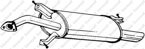 BOSAL 235165 Глушник вихлопних газів кінцевий