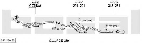 BOSAL 09228050 Система випуску ОГ