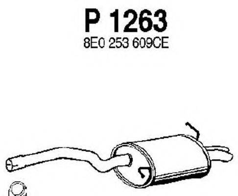 FENNO P1263 Глушник вихлопних газів кінцевий