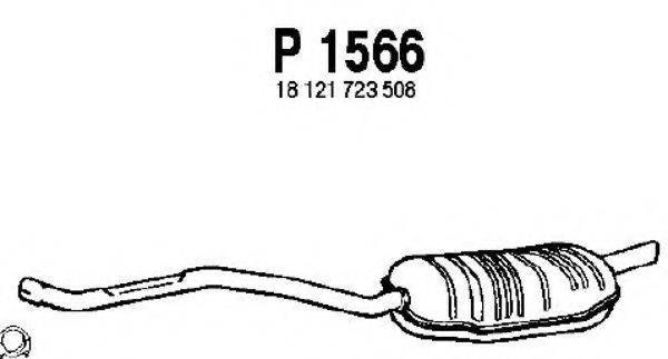 FENNO P1566 Глушник вихлопних газів кінцевий