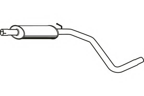 FENNO P2122 Середній глушник вихлопних газів