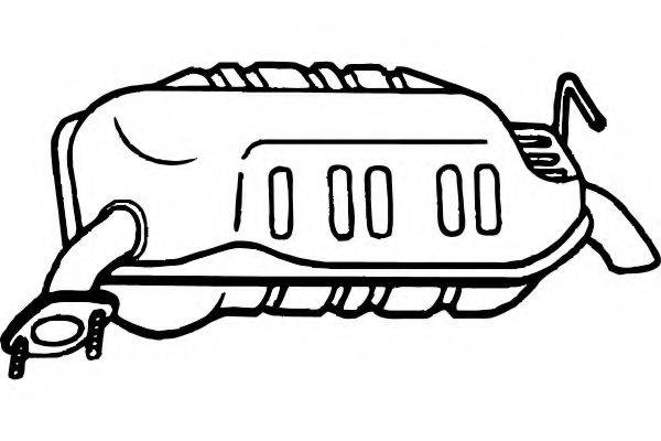 FENNO P3484 Глушник вихлопних газів кінцевий