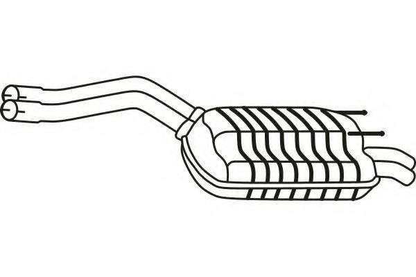 FENNO P3790 Глушник вихлопних газів кінцевий