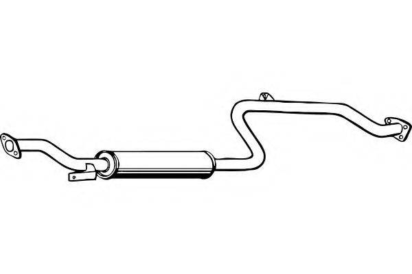 FENNO P3977 Середній глушник вихлопних газів