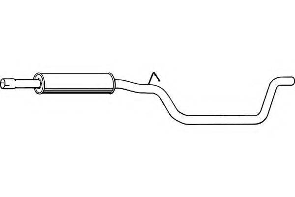 FENNO P7114 Середній глушник вихлопних газів