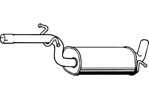 FENNO P7591 Середній глушник вихлопних газів