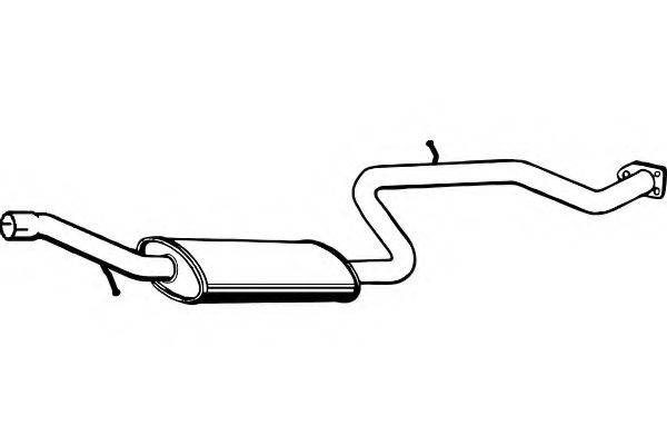 FENNO P7822 Середній глушник вихлопних газів