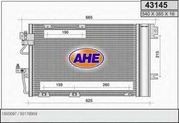 AHE 43145 Конденсатор, кондиціонер