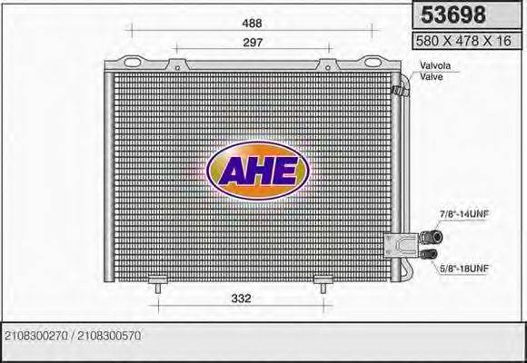 AHE 53698 Конденсатор, кондиціонер