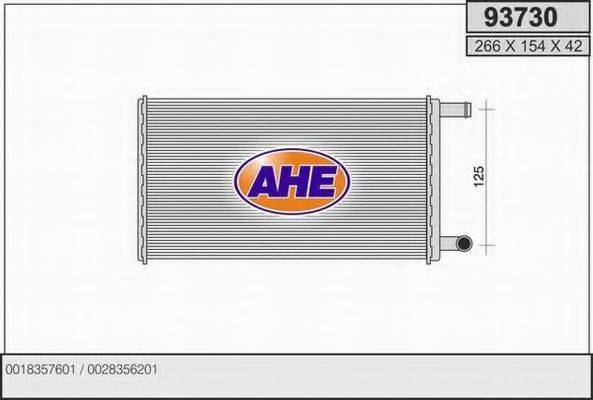 AHE 93730 Теплообмінник, опалення салону