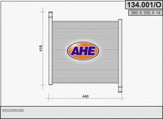 AHE 134001O Радіатор, охолодження двигуна