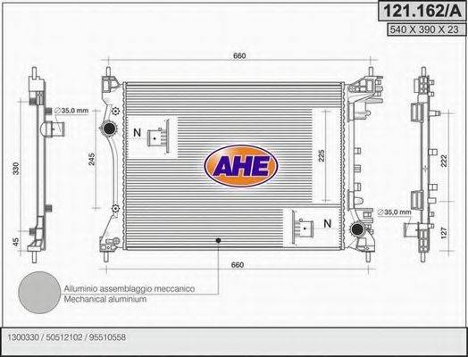 AHE 121162A Радіатор, охолодження двигуна