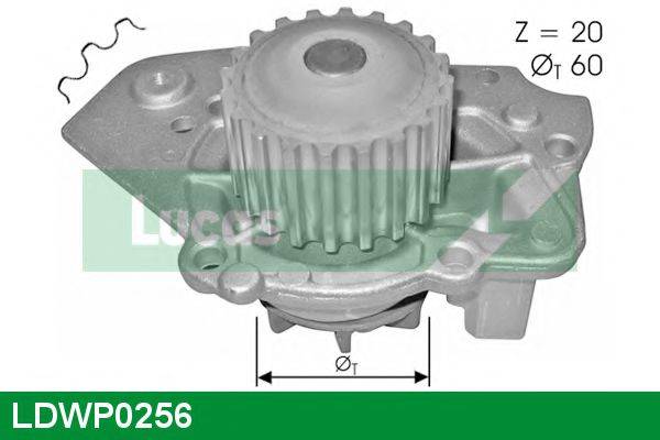 LUCAS ENGINE DRIVE LDWP0256 Водяний насос