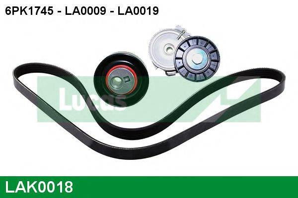 LUCAS ENGINE DRIVE LAK0018 Полікліновий ремінний комплект