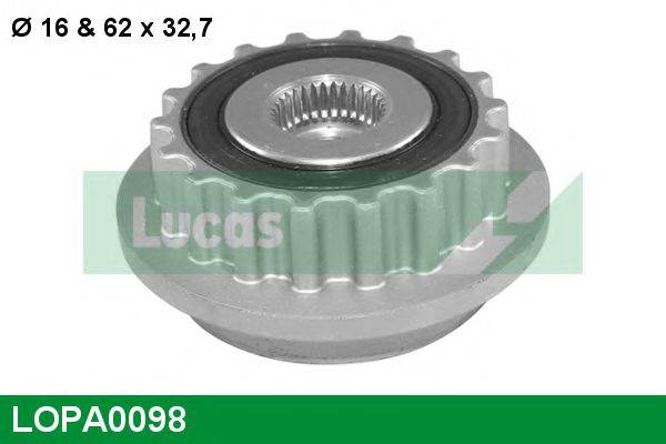 LUCAS ENGINE DRIVE LOPA0098 Механізм вільного ходу генератора