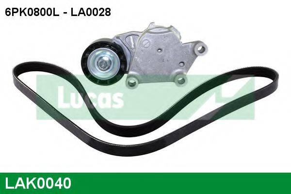 LUCAS ENGINE DRIVE LAK0040 Полікліновий ремінний комплект