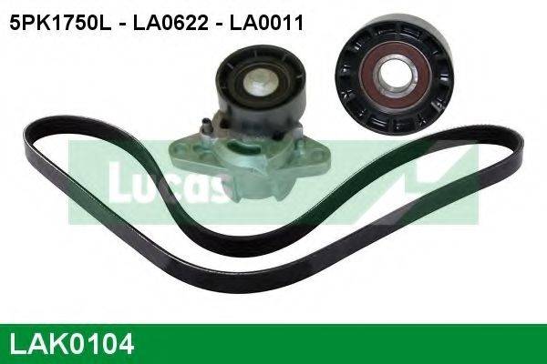 LUCAS ENGINE DRIVE LAK0104 Полікліновий ремінний комплект