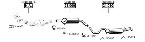 ASMET VA030540 Система випуску ОГ