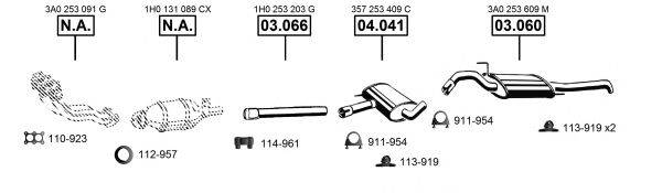 ASMET VA034100 Система випуску ОГ