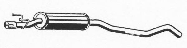 ASMET 05126 Середній глушник вихлопних газів