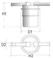 CHAMPION L103606 Паливний фільтр