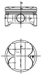 KOLBENSCHMIDT 40086600 Поршень