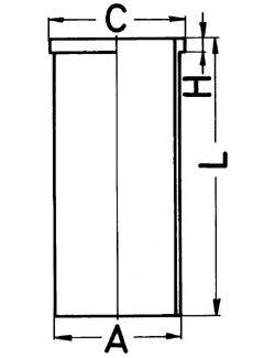 KOLBENSCHMIDT 89506190 Гільза циліндра