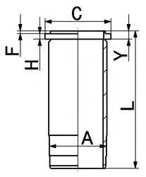 KOLBENSCHMIDT 89016110 Гільза циліндра