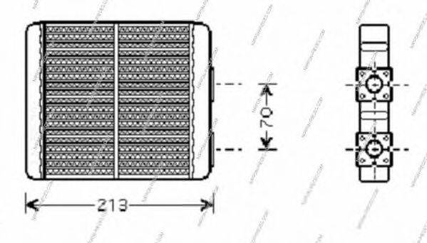 NPS N159N00 Теплообмінник, опалення салону